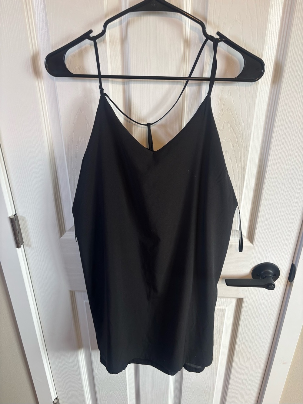 Black Women's Strappy V-Neck dress